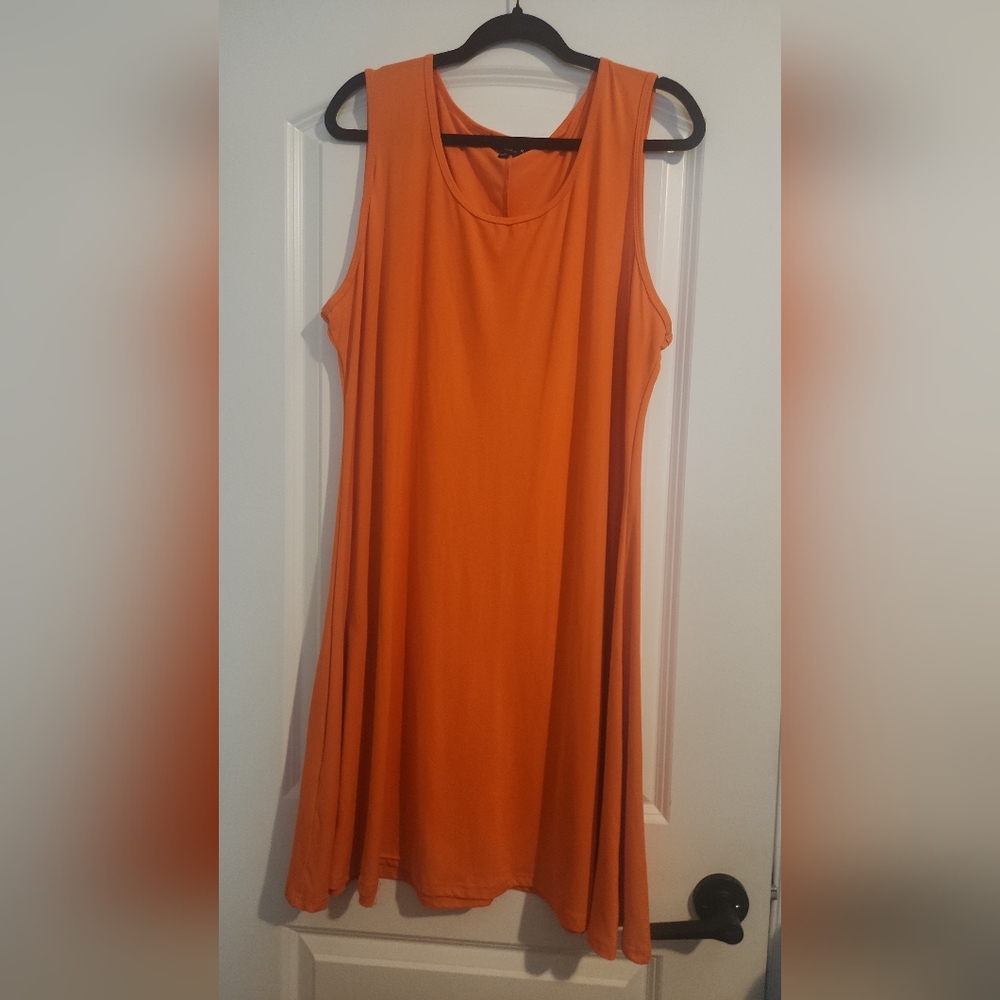 Orange Sleeveless Dress